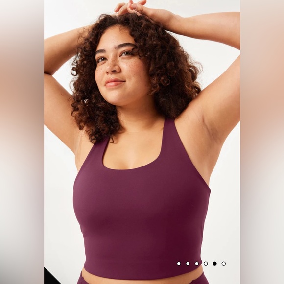 Girlfriend Collective Plum Paloma Racerback Bra - Picture 9 of 15